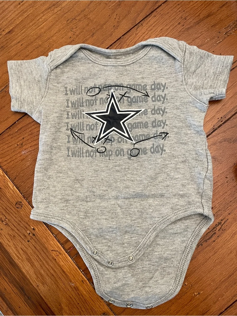 Dallas Cowboys NFL Licensed - Bundle of 3 Baby Bodysuits - 6-9 Months